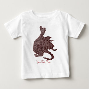 mythical fantasy creature cute red dragon baby T-Shirt