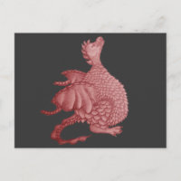 mythical fantasy creature cute red dragon