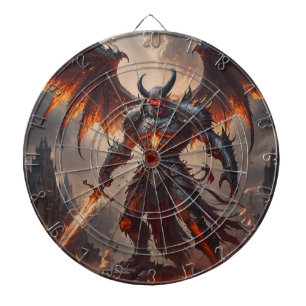 Mythical Fiery Demon Dartboard