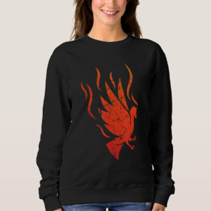 Mythical Firebird Phoenix Fire Flames Legend Bird Sweatshirt