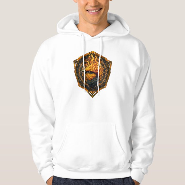 Mythical Flame Bird Hoodie (Front)