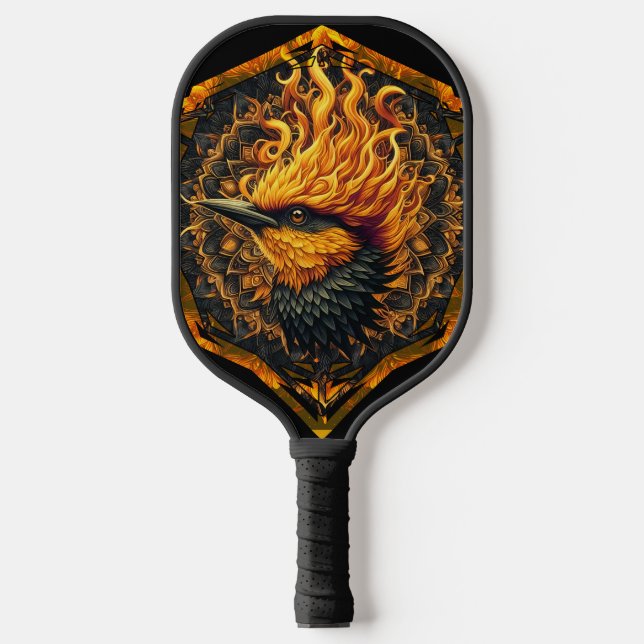 Mythical Flame Bird Pickleball Paddle (Front)