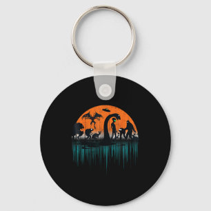 Mythical Loch Ness Bigfoot Mothman Aliens Funny Cr Keychain