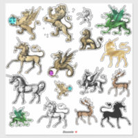 Mythical & Magical Beasts Sticker Set
