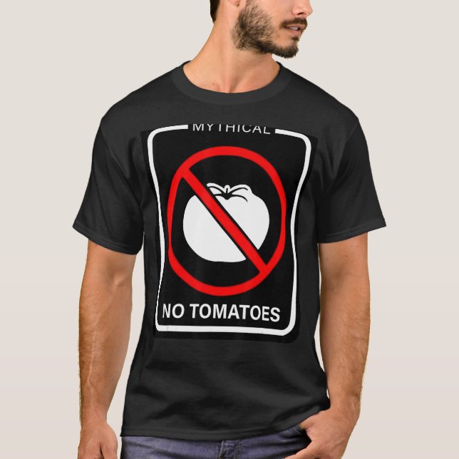Mythical No Tomatoes Apparel T-Shirt (Front)