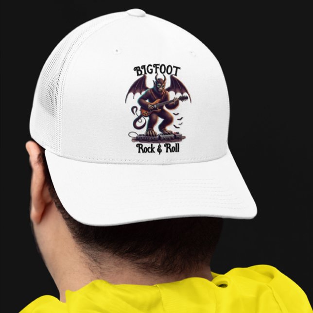Mythical Rockstar: Bigfoots Guitar Solo Trucker Hat (Creator Uploaded)