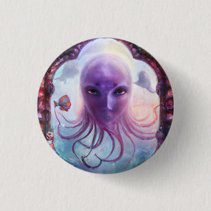 Mythical Sea Creature  1 Inch Round Button