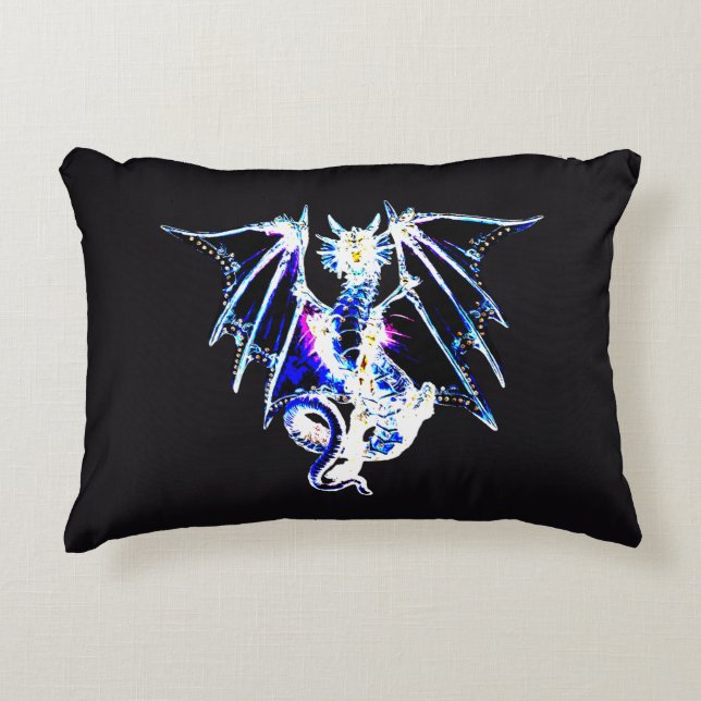 Mythical Sea Dragon Stunning Creature Art  Accent Pillow (Front)