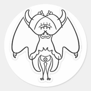 Mythical Shadow Kageko Fantasy Creature Sticker