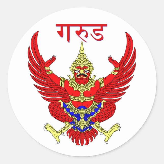 Mythical Tahi Figure Classic Round Sticker (Front)
