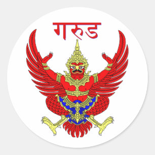 Mythical Tahi Figure Classic Round Sticker