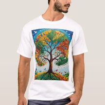 Mythical Tree of Seasons - Gond Art
