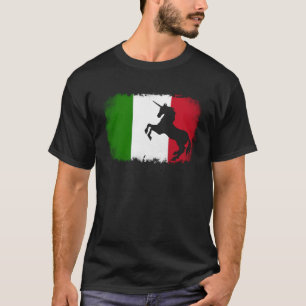 Mythical Unicorn vintage Italy Italian flag horse T-Shirt