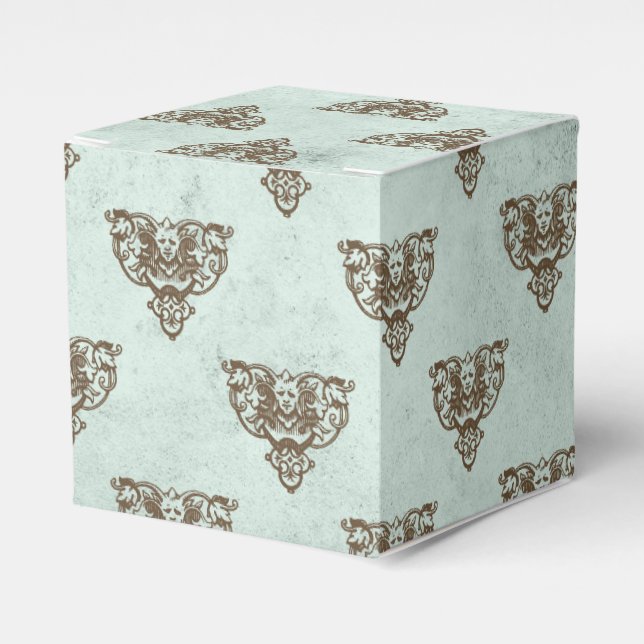 Mythical Vintage Dragon Favor Box (Front Side)