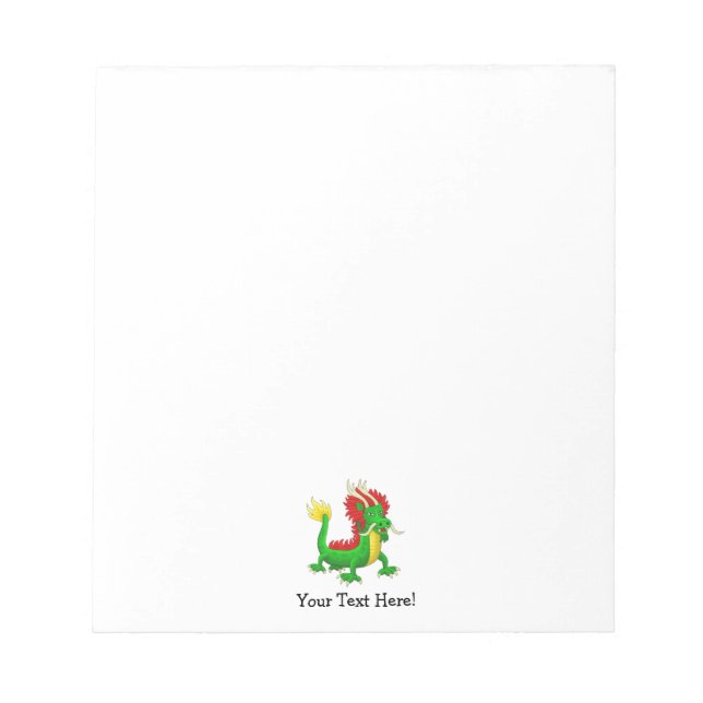 Mythological Chinese Dragon Notepad (Front)