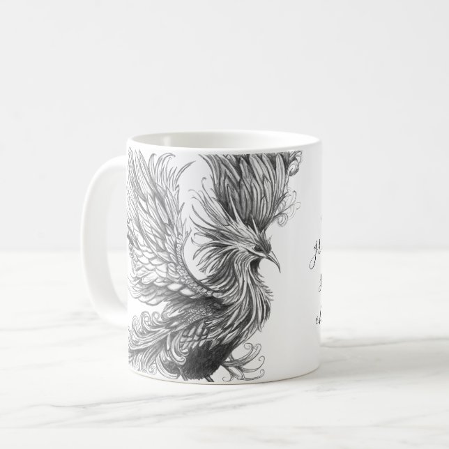 Mythological Phoenix Mug (Front Left)