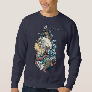 mythological seahorse sweatshirt