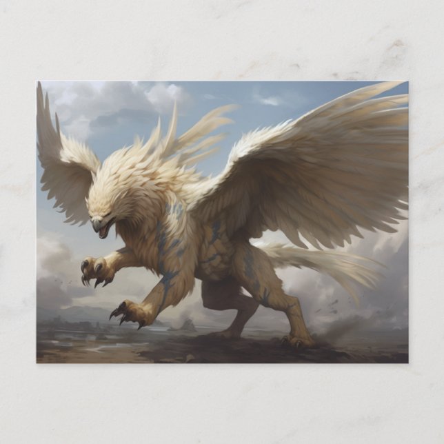 Mythology Griffin Gryphon Postcard (Front)