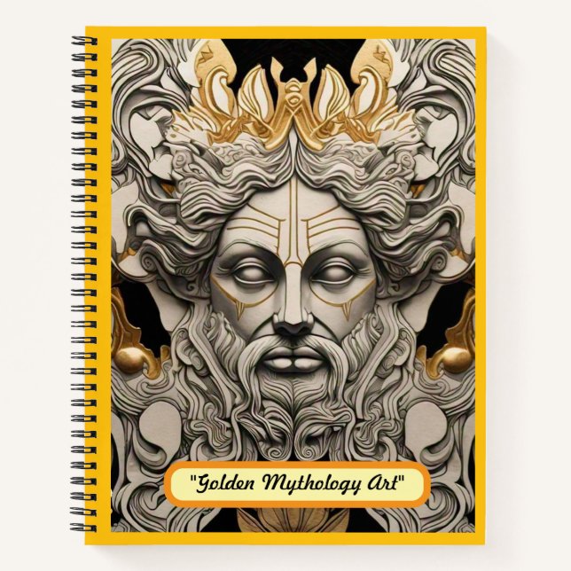 "Mythology in Black" Notebook (Front)