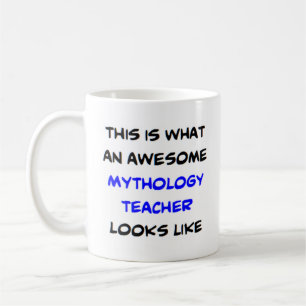 mythology teacher, awesome coffee mug
