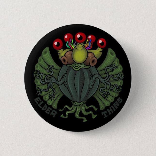 MYTHOS: Elder Thing/Old One 2 Inch Round Button (Front)