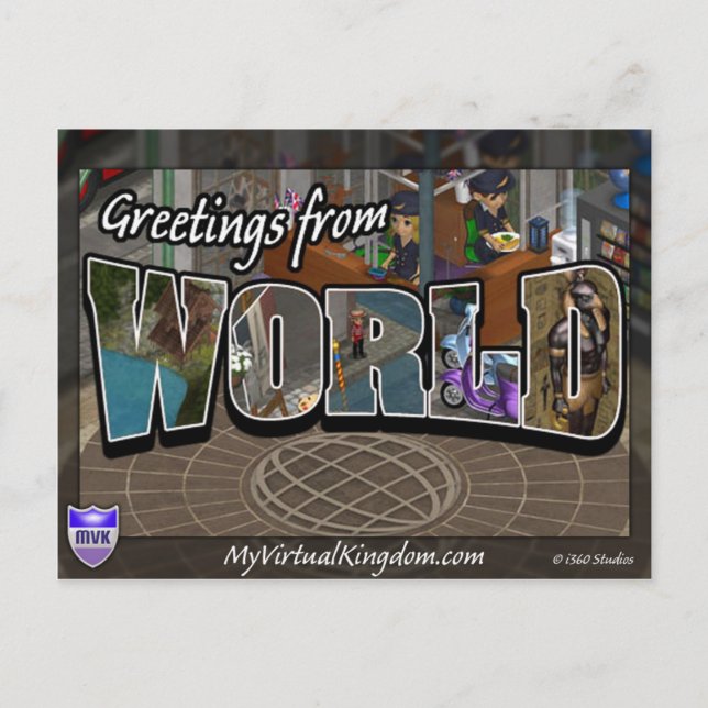 MyVirtualKingdom Postcard World (Front)