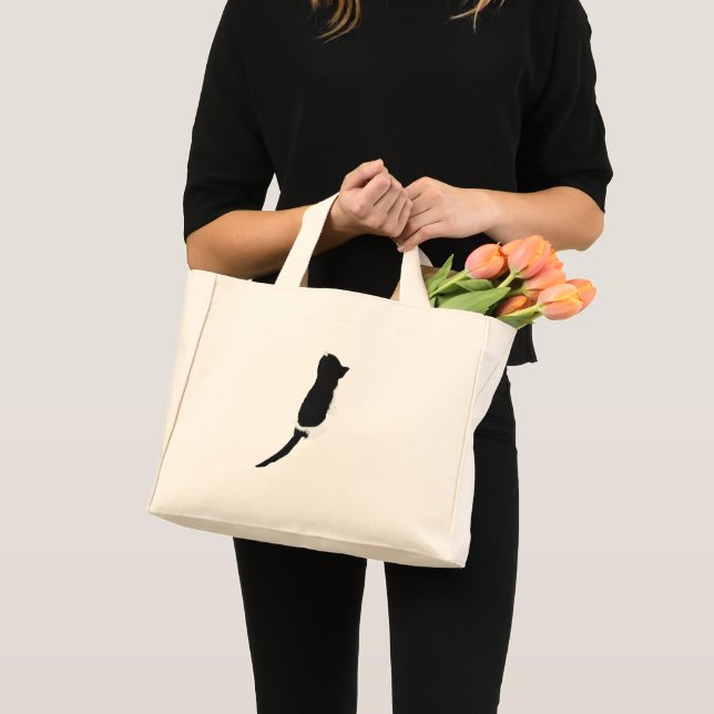 Myxa: A Tiny Kitty on a Tiny Tote (Front (Product))