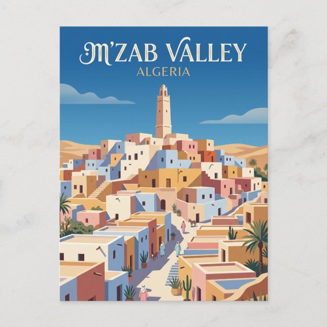 M'Zab Valley Algeria Postcard (Front)