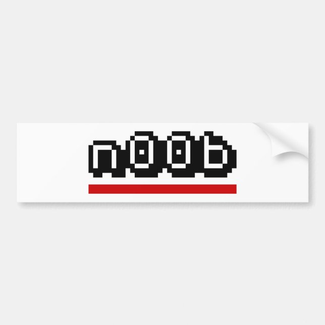 n00b bumper sticker (Front)