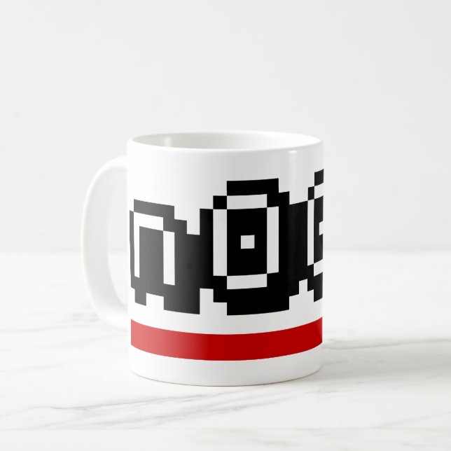 n00b coffee mug (Front Left)