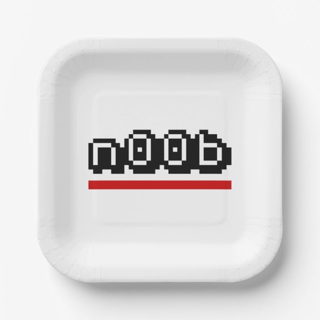 n00b paper plate (Front)