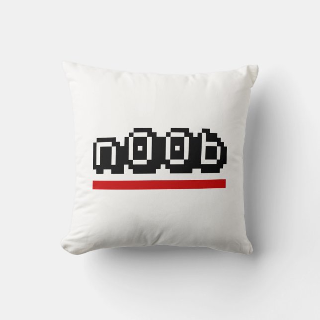 n00b throw pillow (Front)