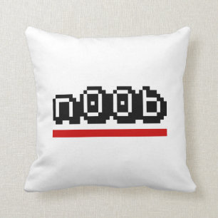 n00b throw pillow