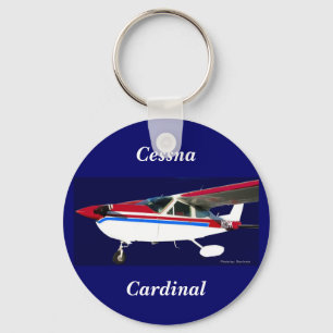 N13HK Portrait, Cessna, Cardinal Keychain