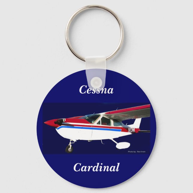 N13HK Portrait, Cessna, Cardinal Keychain (Front)