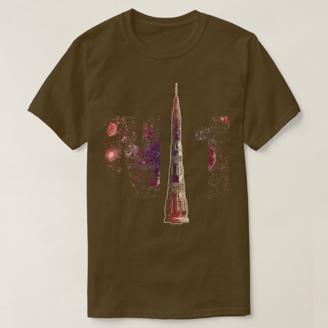 N1 SovietRussian Moon Rocket T-Shirt (Design Front)