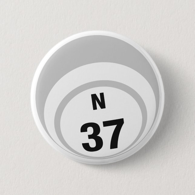 N37 Bingo Ball button (Front)