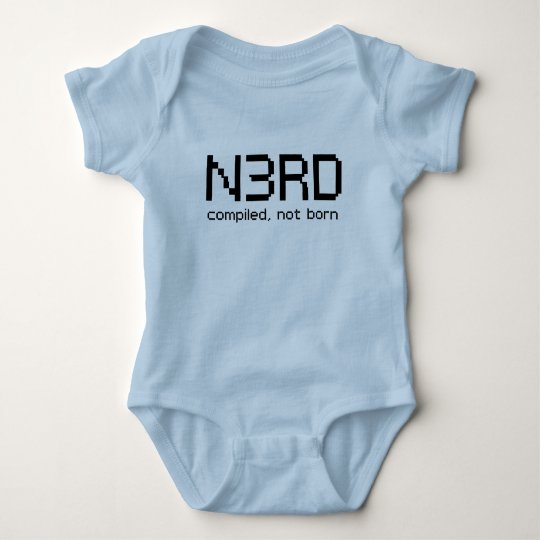 N3RD - compiled, not born Baby Bodysuit