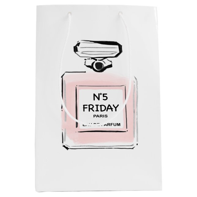 N5 Friday Paris Parfume  bottle Medium Gift Bag (Front)