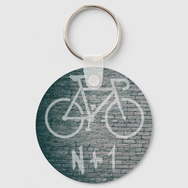 N+1 Bike Graffiti Keychain (Front)
