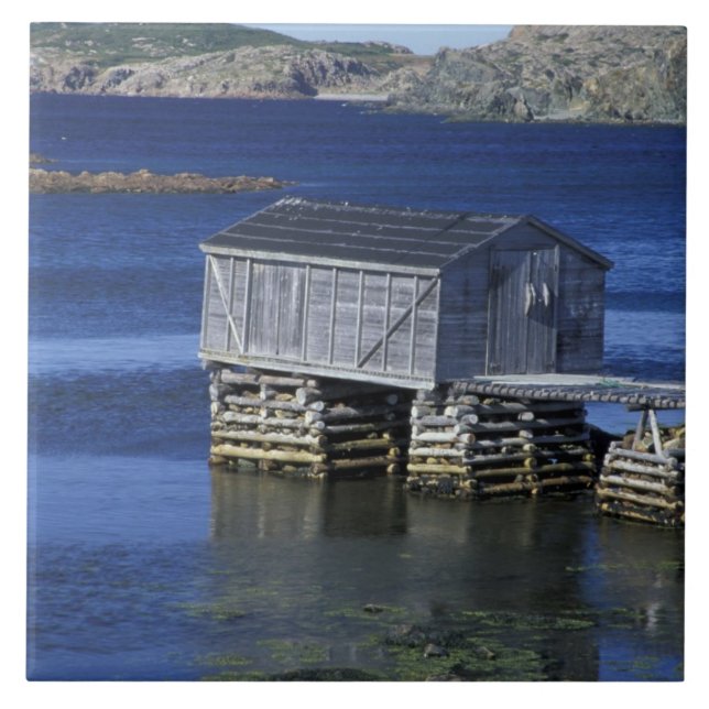 N.A., Canada, Newfoundland, Durrell. Fishing Tile (Front)