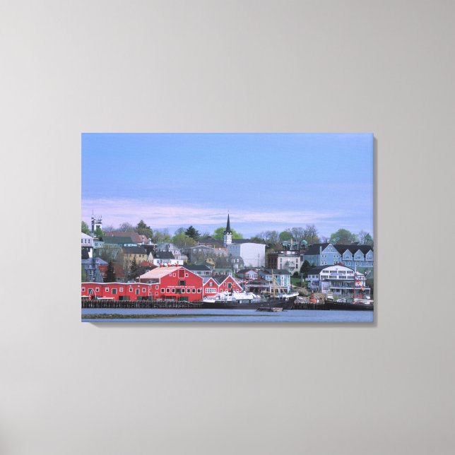 N.A. Canada, Nova Scotia. A view of Lunenburg, a Canvas Print (Front)