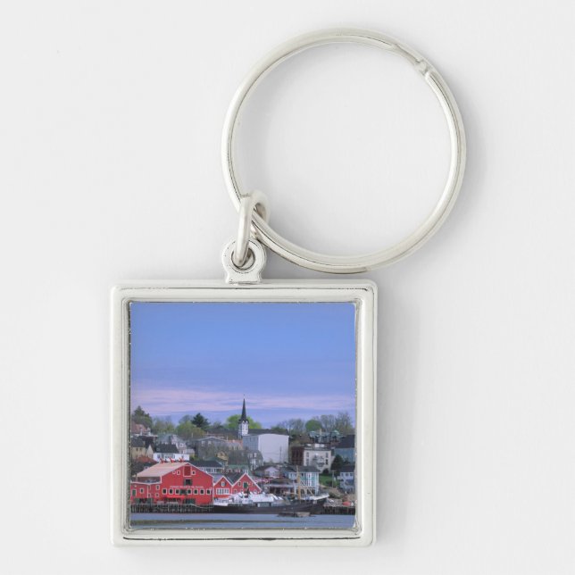 N.A. Canada, Nova Scotia. A view of Lunenburg, a Keychain (Front)