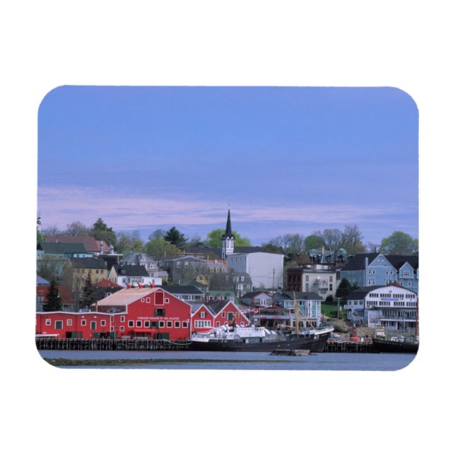 N.A. Canada, Nova Scotia. A view of Lunenburg, a Magnet (Horizontal)