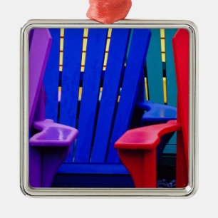 N.A. Canada, Nova Scotia, Bridgewater. Colourful 2 Metal Ornament