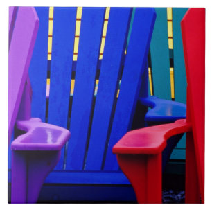 N.A. Canada, Nova Scotia, Bridgewater. Colourful 2 Tile