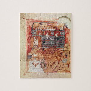 N.A.L 2334 fol.10v Noah's Ark, from 'De Tours Pent Jigsaw Puzzle