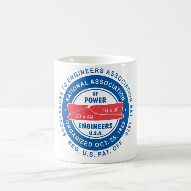 N.A.P.E. Tasse de blanc de logo (Centre)