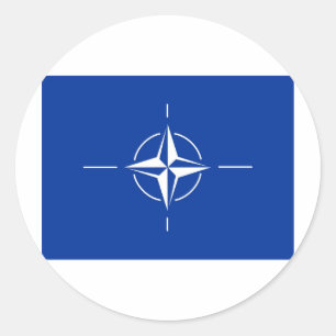 N.A.T.O. flag Classic Round Sticker