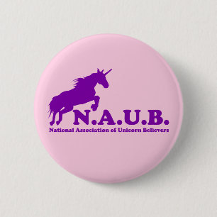 N.A.U.B Unicorn Believers 2 Inch Round Button